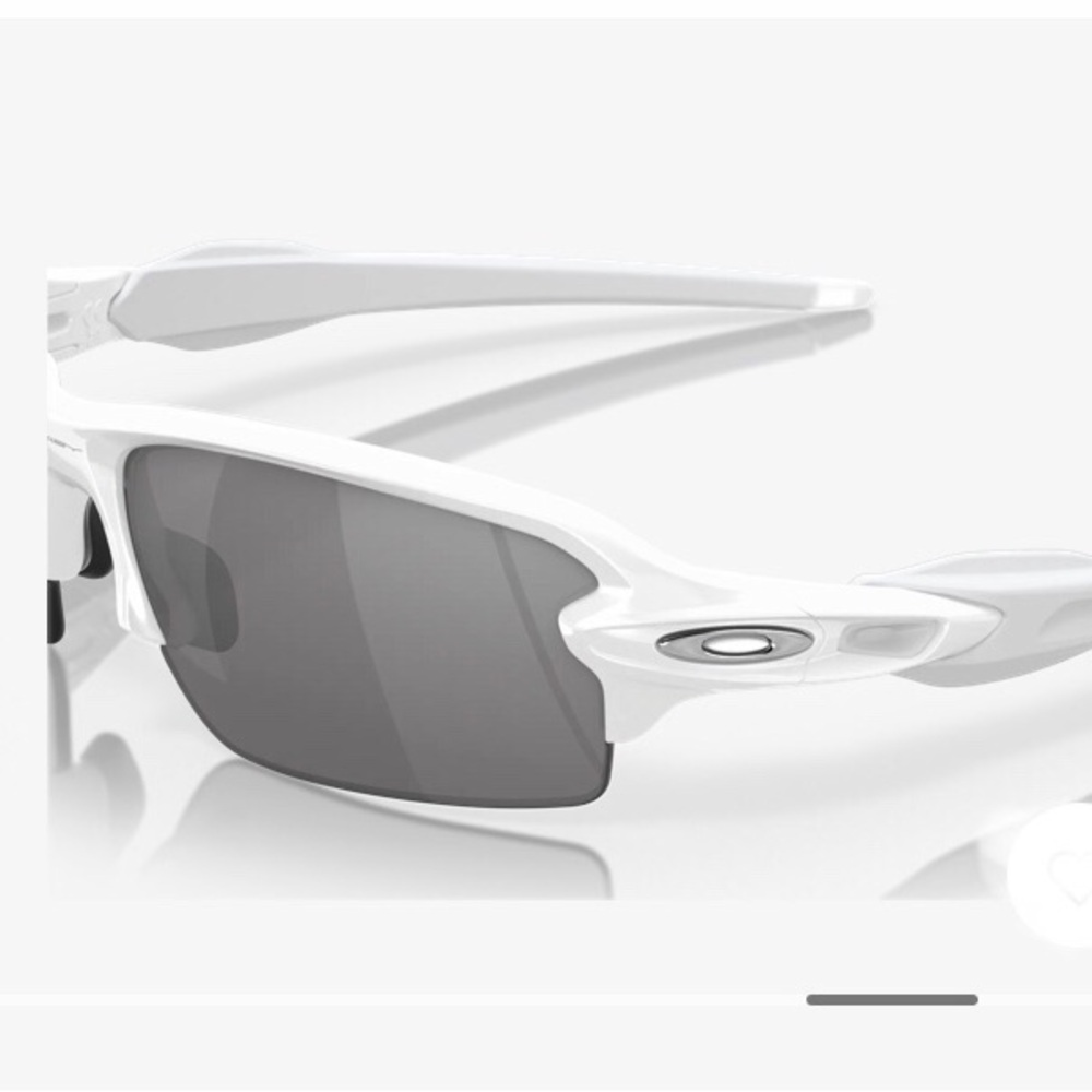 $169 Oakley Flak White Frame Performance Sunglass… - image 2
